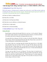 Giải bài tập SGK Tiếng Anh lớp 9 Unit 1 A VISIT FROM A PEN PAL 