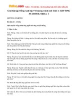 Giải bài tập Tiếng Anh lớp 9 Chương trình mới Unit 1: GETTING STARTED, SKILL 1 