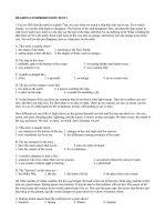 Kỹ năng READING có đáp án