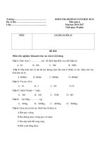 Đề thi toán lớp 4 cuối năm