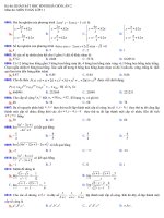 khảo sát học sinh khá giỏi lớp 12 có đáp án 