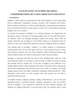 Facilitating teaching reading comprehension by using mind map strategy 