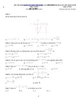 Bộ 10 đề minh họa Tốt nghiệp THPT lần 9 file word có đáp án chi tiết