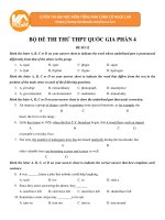 BỘ ĐỀ THI THỬ THPT QUỐC GIA PHẦN 4