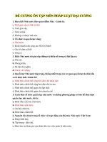 BÀI tập TRẮC NGHIỆM môn PHÁP LUẬT đại CƯƠNG có đáp án