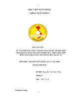 TTQT  tư vấn PHƯƠNG THỨC THANH TOÁN QUỐC tế PHÙ hợp CHO KHÁCH  HÀNG DOANH NGHIỆP dựa TRÊN một hợp ĐỒNG GIAO DỊCH MUA bán HÀNG hóa QUỐC tế