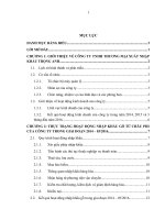 HOẠT ĐỘNG NHẬP KHẨU GỖ TỪ CÁC NƯỚC CHÂU PHI TẠI CÔNG TY TNHH THƯƠNG MẠI  XUẤT NHẬP KHẨU TRỌNG ANH  GIAI ĐOẠN 2014 – 032016: THỰC TRẠNG VÀ GIẢI PHÁP