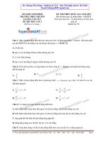 ĐỀ ÔN THI THPT QUỐC GIA 2017 MÔN LÍ CÓ GIẢI CHI TIẾT