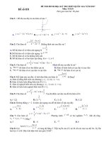 Bộ 10 đề minh họa TNPT lần 4 năm học 20162017 file word có đáp án chi tiết