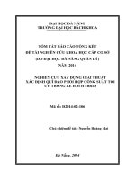 Nghiên cứu xây dựng giải thuật xác định quĩ đạo phối hợp công suất tối ưu trong xe hơi Hybr