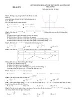 Bộ 10 đề minh họa Tốt nghiệp THPT lần 8 file word có đáp án chi tiết