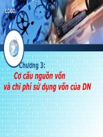 Cơ cấu nguồn vốn và chi phí sử dụng vốn của DN