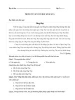 PHIẾU ÔN TẬP CUỐI HỌC KÌ II