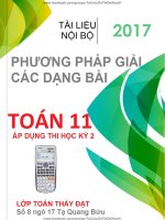 Phương pháp giải các dạng Toán lớp 11 Thầy Đinh Tiến Đạt