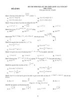 Bộ 10 đề minh họa TNPT lần 6 file word có đáp án chi tiết