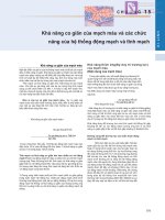 CHƯƠNG 15 Khả năng co giãn của mạch máu và các chức năng của hệ thống động mạch và tĩnh mạch