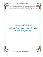 Đồ án hệ thống tốc độ và điều khiển động cơ