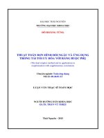 Thuật toán đơn hình đối ngẫu và ứng dụng trong tái tối ưu hóa với ràng buộc phụ (LV thạc sĩ)