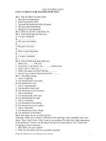 BÀI TẬP TIẾNG ANH 5