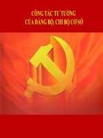 BÀI GIẢNG CÔNG tác tư TƯỞNG của ĐẢNG bộ CHI bộ cơ sở