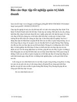 Báo cáo thực tập tốt nghiệp ngành Quản trị kinh doanh