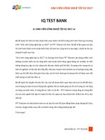 Đề thi test IQ (ĐỀ test IQ)