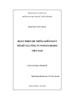 Luận văn hoàn thiện hệ thống kiểm soát nội bộ tại công ty nuplex resins việt nam   tài liệu, ebook, giáo trình