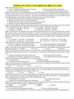 TƯƠNG tác GEN và tác ĐỘNG đa HIỆU của GEN