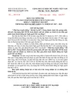 Baáo cáo chính trị đại hội ccb 2017 - 2022