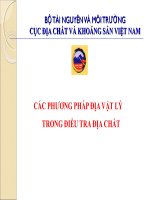 CÁC PHƯƠNG PHÁP ĐỊA VẬT LÝ TRONG ĐIỀU TRA ĐỊA CHẤT