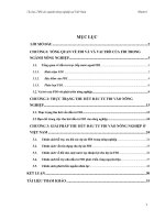 Tiểu luận Đầu tư quốc tế Thu hút FDI vào ngành nông nghiệp tại Việt Nam từ năm 2007 đến nay - Thực trạng và giải pháp