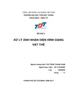 Xử lý ảnh nhận diện hình dạng vật thể