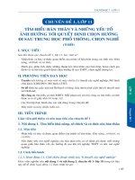 Tài liệu bổ sung sách giáo viên hoạt động giáo dục hướng nghiệp lớp 10,11,12 phần 2 