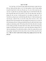 Tiểu luận Một số ý kiến về phát triển hệ thống nông nghiệp tại thị xã Sơn Tây, Hà Nội