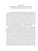 chuyên đề phương pháp nắm bắt, phân tích, tổng hợp và viết báo cáo phản ánh dư luận xã hội