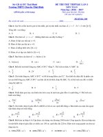 toanmath com   đề thi thử THPT quốc gia 2017 môn toán trường chuyên thái bình lần 1