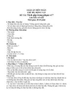 GIÁO án môn TOÁN (1)