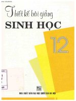 Thiết kế bài giảng sinh học 12 phần 1 