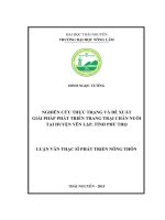 Nghiên cứu thực trạng và đề xuất giải pháp phát triển trang trại chăn nuôi tại huyện Yên Lập, tỉnh Phú Thọ (LV thạc sĩ)