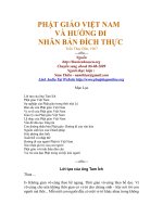 Phật Giáo Việt Nam Và Hướng Ði Nhân Bản Ðích Thực
