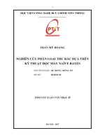 Nghiên cứu phân loại thư rác dựa trên kỹ thuật học máy Naive bayes (tt)