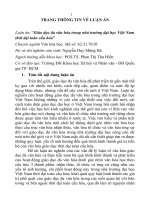 Giáo dục đa văn hóa trong nhà trường đại học Việt Nam thời đại toàn cầu hóa