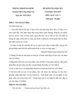 Đề kiểm tra học kì 1 môn Ngữ văn lớp 9 năm học 2014  2015 trường THCS Mạc Đĩnh Chi, Hà Nội 