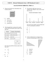 Grade 4   math   arkansas 07 + answers 