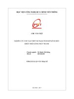 Nghiên cứu chế tạo thiết bị trạm tích hợp kênh điều khiển trên sóng phát thanh (tt)