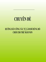 BAI GIANG CHUYÊN đề HƯỚNG dẫn làm đồ DÙNG đồ CHƠI