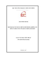 Một hệ mật xây dựng trên sơ đồ Feistel không cân bằng và khả năng ứng dụng trên hàm băng (LV thạc sĩ)