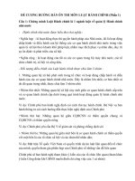 CƯƠNG HƯỚNG dẫn ôn THI môn LUẬT HÀNH CHÍNH PHẦN 1