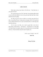 Sử dụng phần mềm Modde 5.0 để tìm hiểu điều kiện tối ưu cho phản ứng trùng hợp Acrylamit