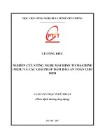 Nghiên cứu công nghệ M2M và các giải pháp đảm bảo an toàn cho M2M (LV thạc sĩ)